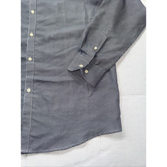 Black Label By Ruffini L 16-16 1/2 34/35 Slim Fit Button Down Diamond Pattern - Picture 7 of 10